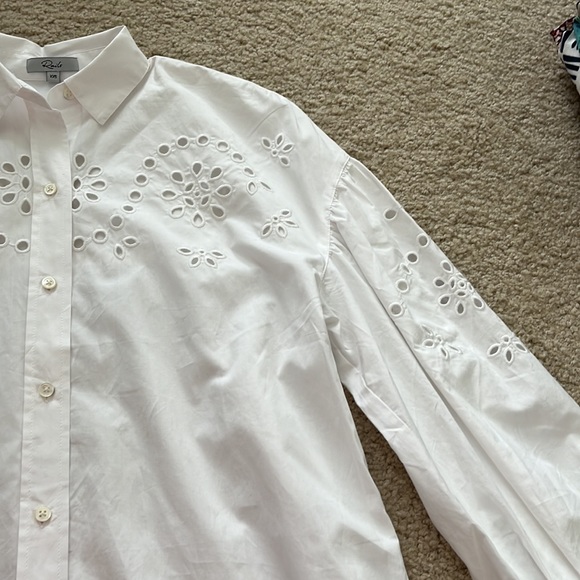 Rails white button down top, XXS - Picture 4 of 6